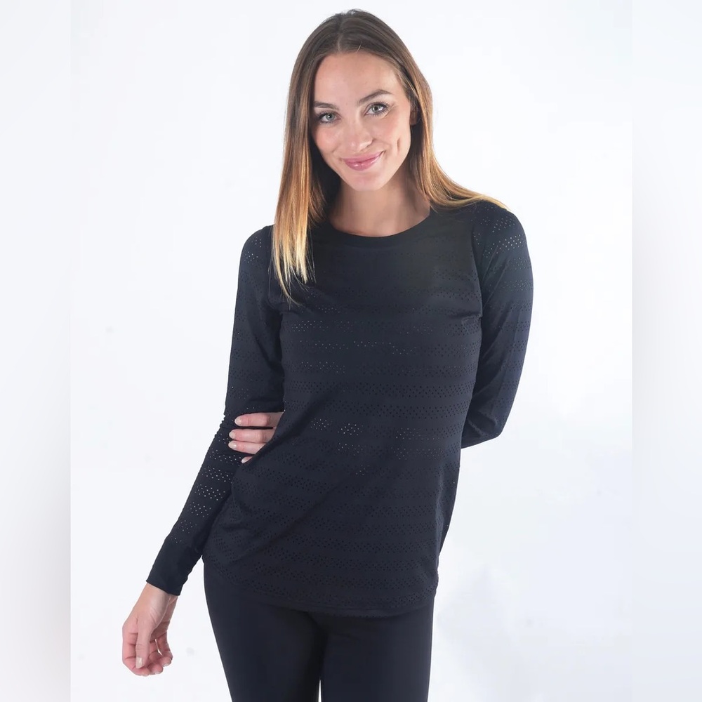 Zyia Black‎ Chill long sleeve T small